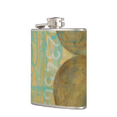 数値を含む濃い茶色と灰色の円 フラスク (左)