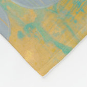 数値を含む濃い茶色と灰色の円 フリースブランケット (角)