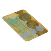 数値を含む濃い茶色と灰色の円 マグネット (右側)