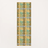 数値を含む濃い茶色と灰色の円 ヨガマット (正面)