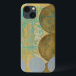 数値を含む濃い茶色と灰色の円 iPhone 13ケース<br><div class="desc">ダークブラウンとグレーの円は、オレンジとブルーの背景に置かれたジェニファー・ゴルドバーガーによるこの作品を取り入れる。グレーの数字も背景に印刷される。楽しく抽象芸術作品を注文する今日！</div>