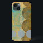 数値を含む濃い茶色と灰色の円 iPhone 13ケース<br><div class="desc">ダークブラウンとグレーの円は、オレンジとブルーの背景に置かれたジェニファー・ゴルドバーガーによるこの作品を取り入れる。グレーの数字も背景に印刷される。楽しく抽象芸術作品を注文する今日!</div>
