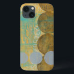 数値を含む濃い茶色と灰色の円 iPhone 13ケース<br><div class="desc">ダークブラウンとグレーの円は、オレンジとブルーの背景に置かれたジェニファー・ゴルドバーガーによるこの作品を取り入れる。グレーの数字も背景に印刷される。楽しく抽象芸術作品を注文する今日！</div>