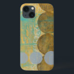 数値を含む濃い茶色と灰色の円 iPhone 13ケース<br><div class="desc">ダークブラウンとグレーの円は、オレンジとブルーの背景に置かれたジェニファー・ゴルドバーガーによるこの作品を取り入れる。グレーの数字も背景に印刷される。楽しく抽象芸術作品を注文する今日！</div>