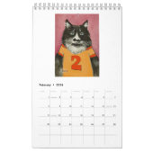 数値カレンダーで カレンダー (2月 2026)