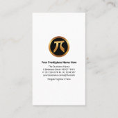 数値グラフスタイリッシュィテ縁どィ数値統計学者 名刺 (裏面)