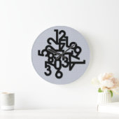 数値ジャンプラージクロック ラージ壁時計 (ホーム)