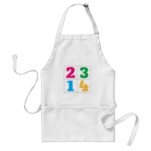 数値セル1234 スタンダードエプロン (正面)