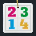 数値セル1234 セラミックオーナメント<br><div class="desc">数値セル1234</div>