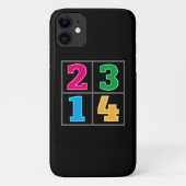 数値セル1234 Case-Mate iPhoneケース (裏面)