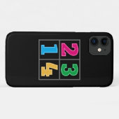 数値セル1234 Case-Mate iPhoneケース (裏面(横))