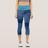 数値パターン01 w青BG カプリレギンス (正面)