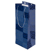 数値パターン01 w青BG ワインギフトバッグ (裏面アングル)