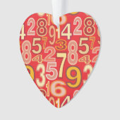 数値パターン オーナメント (正面)