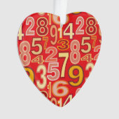 数値パターン オーナメント (正面)