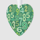 数値パターン オーナメント (正面)