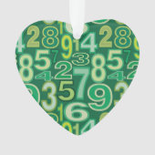 数値パターン オーナメント (正面)