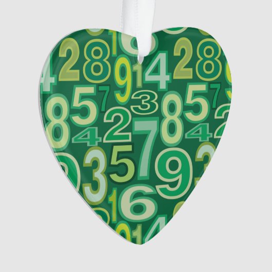 数値パターン オーナメント (正面)