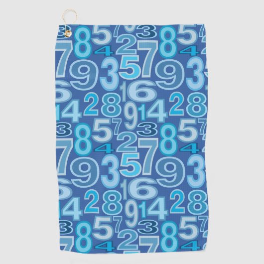 数値パターン ゴルフタオル (正面)