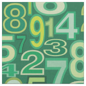 数値パターン ファブリック (クローズアップ)