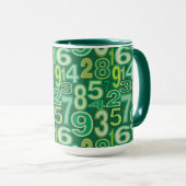 数値パターン マグカップ (正面右)