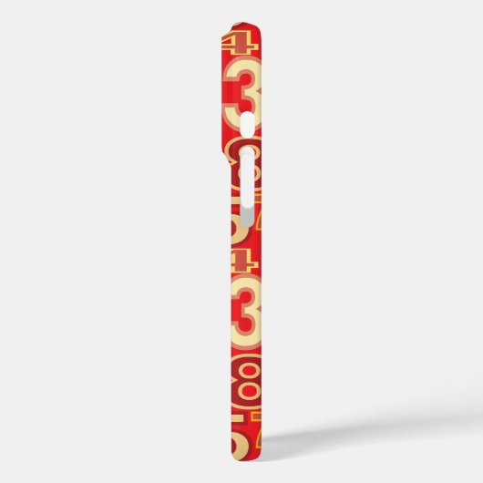 数値パターン Case-Mate iPhoneケース (裏面 / 左)