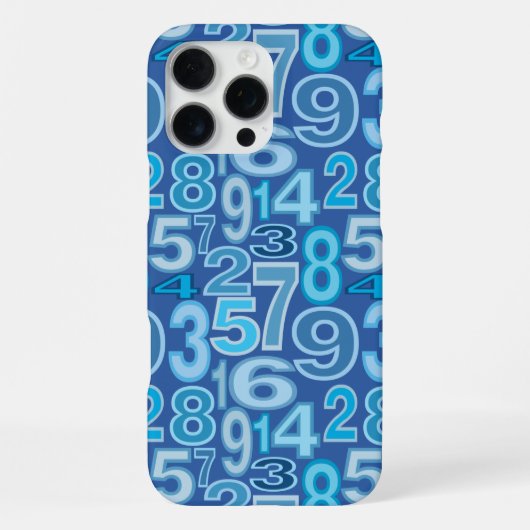 数値パターン iPhoneケース (裏面)