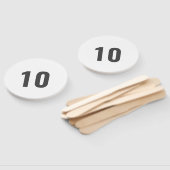 数値パドル |ミニマモダンリストのシンプルスコア ハンドファン (組立なし)