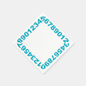 数値フレームナプキン スタンダードカクテルナプキン (角)