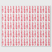 数値プリント ラッピングペーパー (フラット)