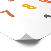 数値ポスターとプリント ポスター (角)