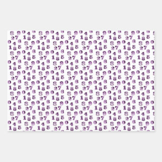 数値ラッピング紙デザイン ラッピングペーパーシート