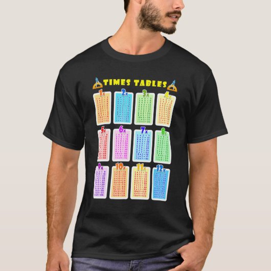 数値乗算テー学ブルまたは子供へAd Tシャツ (正面)