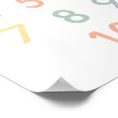 数値図イラストレーション教室モンテッソーリ ポスター (角)