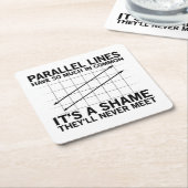 数値図形|数学先生の学生の贈り物 スクエアペーパーコースター (アングル)