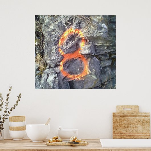 数値山8 ポスター (キッチン)