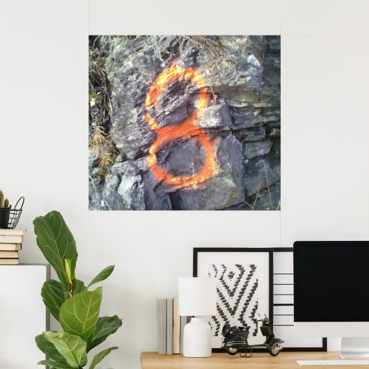 数値山8 ポスター (ホームオフィス)