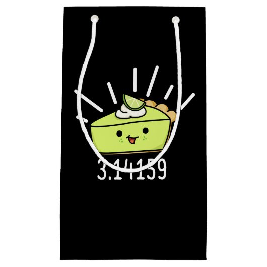 数値演算パイおもしろいプンダークBG スモールペーパーバッグ (正面)