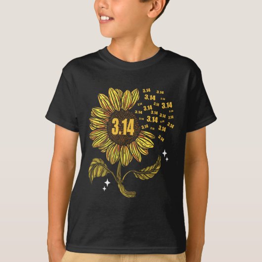 数値演算先生のPi日3.14数値シンボル Tシャツ (正面)