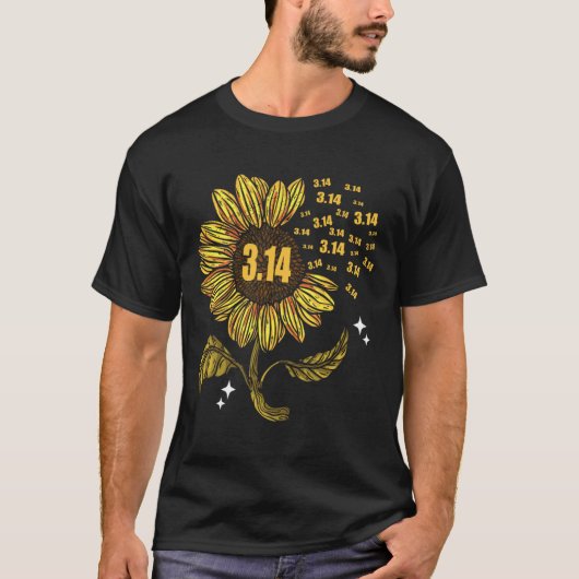 数値演算先生のPi日3.14数値シンボル Tシャツ (正面)