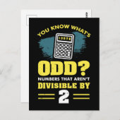 数値演算先生パントギフト ポストカード (正面/裏面)