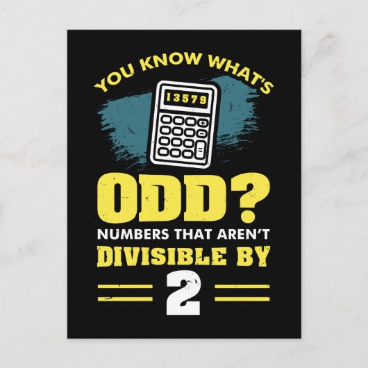 数値演算先生パントギフト ポストカード (正面)