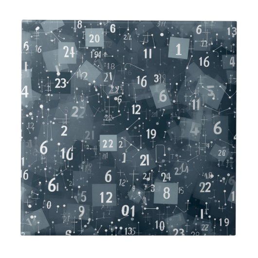 数値演算抽象芸術 タイル (正面)