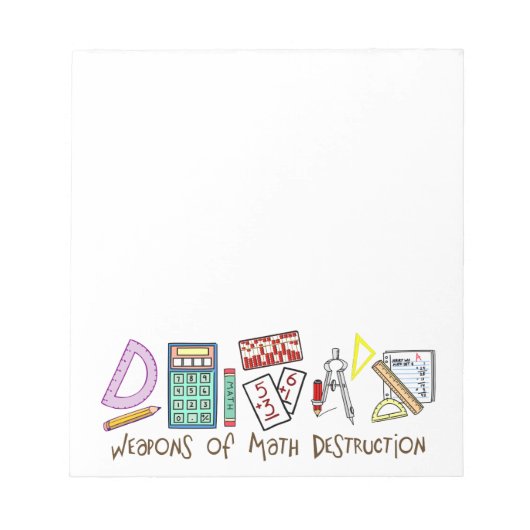 数値破壊兵器 ノートパッド (正面)