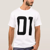 数値01 Tシャツ (正面)