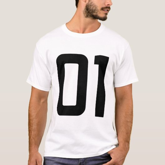 数値01 Tシャツ (正面)