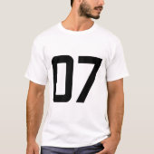 数値07 Tシャツ (正面)