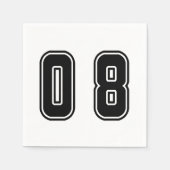 数値08 スタンダードカクテルナプキン (正面)