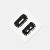 数値08 スタンダードカクテルナプキン (角)