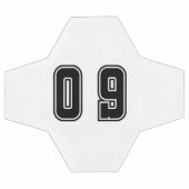 数値09 サッカーボール (フラット)